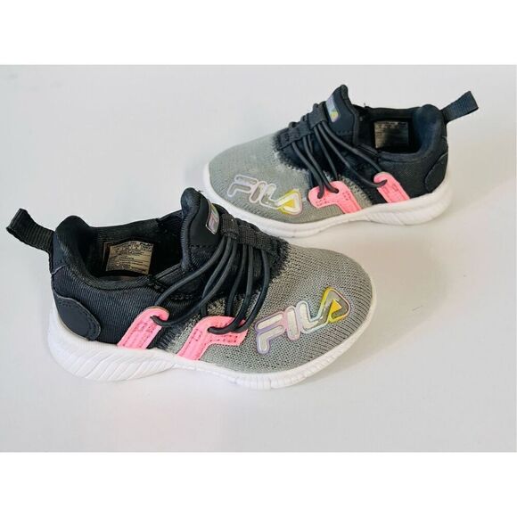 Fila Toddler Size 5 Shoes  Pink And Gray  GUC - Picture 7 of 7